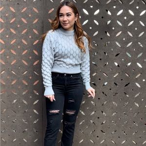 Light crop sweater from boutique